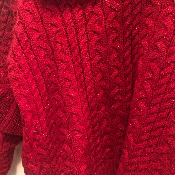 First Impressions 24 M red with sparkles sweater. - Picture 4 of 4